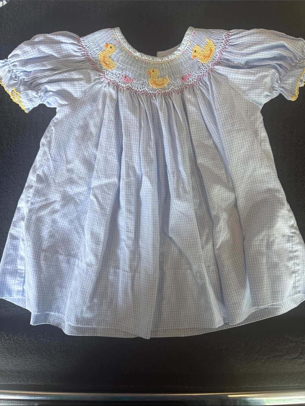 Hand Smocked Anavini Duck Dress